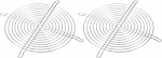 PATIKIL 200 mm ventilaatori s&otilde;rmegrill 2 Pack 304 roostevabast terasest grill kaitse kaitsev ventilaator kaitsekate 200 x 200 mm ventilaatorile seadmetele arvuti DIY h&otilde;bedane