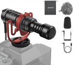 NEEWER Plug & Play Vlogi mikrofon DSLR kaamerale, mis &uuml;hildub iPhone Mac Android telefoniga Tablet s&uuml;learvuti arvutiga, 20-20 kHz mini superkardioidne mikrofon kahe OTG-ga videosalvestuse striimimiseks, VM11