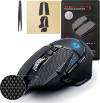 Hotline Games 2.0 Plus libisemisvastane k&auml;epidemeteip, mis &uuml;hildub Logitech Gaming Mouse Skins'iga, lihtsasti paigaldatav (G502 Wired/G502 Wireless, must)