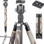 INNOREL RT75CM Carbon Fibre Tripod 172 cm 2-in-1 Tripod Monopod Professional Heavy Duty Camera Tripod Max Load 20 kg Max Tube 29 mm with Centre Column N44 Ball Head Tripod Bag (RT75 cm + N44)