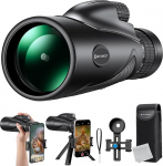 K&F Concept 8-32 x 50 HD monokulaarne teleskoop pidev suumimine linnuvaatluseks, jahil, matkamiseks, kontserdiks