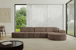 ALTDECOR Livo-L2 L-kujuline nurgadiivan 337 x 173 x 79,5 cm Pruun
