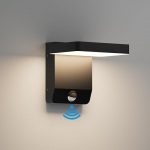 K-Bright liikumisanduriga v&auml;lisvalgusti, liikumisanduriga v&auml;lisvalgusti, v&auml;lisvalgusti, LED seinavalgusti v&auml;ljas r&otilde;dule, aeda, IP65 veekindel, must