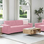 Mengtu | Diivanikomplekt | 2 tk Rosa 221 x 78 x 80 cm Samt diivan Mudel3324724