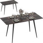 HOMCOM s&ouml;&ouml;gilaud pikendatav ristk&uuml;likukujuline k&ouml;&ouml;gilaud 6-8 inimesele, puidust v&auml;limusega, l&uuml;kandr&ouml;&ouml;baste ja lukuga s&ouml;&ouml;gilaud, hall, 120-160 cm