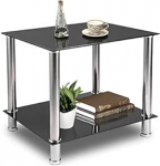 Greensen kohvilaud Karastatud klaasist elutoa laud K&otilde;rvallaud Industrial Design Diivanilaud 2 tasandit Klaasist laud kroomjalgadega Kohvilaud Metallist konsoollaud elutuppa R&otilde;dule Esikusse Esikusse