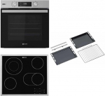 Bauknecht BAKO 466 Steam RAD sisseehitatud ahju-pliidi kombinatsioon / 12 funktsiooniga kuuma&otilde;huahi / &otilde;rn aur / energiat&otilde;hususe klass A+ / klaasist keraamiline pliit / 60 cm / roostevaba teras