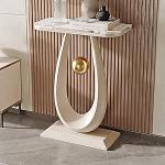 Moodne Teardrop tabel kitsas konsool sissep&auml;&auml;suga elutuba esikus stiilne diivanilaud koos kuuliga riputava disainiga (L: 80x30x75cm)