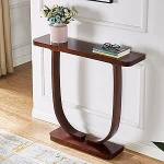 PQXQZ Konsole aus Massivholz Schmaler Flurtisch Vintage Ablageregale f&uuml;r Kleine Wohnzimmer und Eingangsbereiche(Red,90x23x80cm)