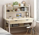 Industrieller Computertisch mit 2 Schubladen & Ablagef&auml;chern, moderner Home-Office-Arbeitsplatz f&uuml;r PC & Laptop, platzsparender Schreibtisch f&uuml;r kleine R&auml;ume & Studios