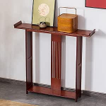 MMXYNXYD Eleganter Konsolentisch Holz f&uuml;r Den Eingangsbereich, Chinesischer Console Table mit Ablagefach f&uuml;r Wohnzimmer, Flur(Red,120x20x90cm/47x8x35in)