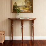 BRCYKRWY Poolkuu konsoollaud puidust, kitsas konsoollaud, koridorilaud, k&uuml;ljelaud, v&auml;ike n&auml;itusepink, elutuppa, esikusse ja koridori (pruun, 100 cm / 39.4 tolli)