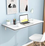An der Wand montierter Klapptisch f&uuml;r Waschk&uuml;che, an der Wand montierter Esstisch, zusammenklappbar, an der Wand montierter Computertisch, stabil und robust, f&uuml;r Arbeitszimmer, Schlafzimmer