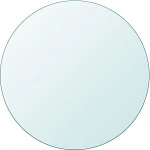 Runde Tischplatte aus 800 mm geh&auml;rtetem Glas f&uuml;r den Tisch f&uuml;r den Tisch und Garten - Safe und Glas Schreibtischplatte ideal f&uuml;r den Innen- und Au&szlig;enbereich