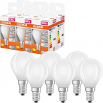 Osram LED Star Globe Classic Mini Ball LED-lambi 5.5W / 806lm 4000K jaheda valge valguse jaoks CRI 80 Frosted Lead-Free Glass E14 Base IP20 EEK D 45mm DM Pack of 6