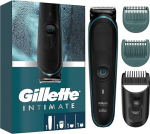 Gillette Body & Intimtrimmer Men's i5 kehale ja intiimpiirkonnale, SkinFirst Body & Intimate Shaver Man eluaegsete teravate teradega, veekindel, juhtmevaba m&auml;rja ja kuiva kasutusega