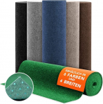 Floordirekt Farbwunder Pro Lawn Rug, Balcony Rug, Artificial Grass Rug for Patio, Balcony and Leisure, Available in 6 Colours (133 x 350 cm, Green)