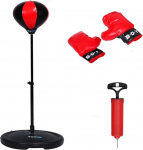 Punching Bag, Height Adjustable Standing Boxing Punch Ball Bag Speed Ball Punch Bag with Gloves Mitts and Pump for Adults Kids (For Kids (Ages 4-10))