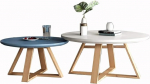 Nisttisch, Coffee Tables for Living Room Side Tables Sturdy and Eco Friendly Material Durable Round Nesting Table Set (Set of 2) (Color : D)