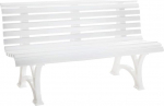 Unimet Blome-Tillmann Neptun/Helgoland Garden Bench Plastic Frame White