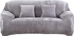 Findm Store Thick Soft 1/2/3/4 Seater Pure Color Sofa Cover Heavy Duty Stretchy Comfortable Warm Couch Cover