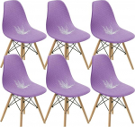 Bestenrose Shell s&ouml;&ouml;gitoa toolikate Jacquard Stretch Armrest Protectors eemaldatavad pestavad toolikatted k&ouml;&ouml;gi Bankett Kodu Hotel Side Toolid Kaitsevate katete istmekate (komplekt 6, lilla)