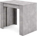 Skraut Home Extendable Table, Multifunctional Extendable Table, 220 cm, For 10 Guests, Dining Room Tables, Modern Style, Cement