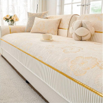 Diivanikate Pehme &scaron;enill diivanikate: Diivan Kaitsekate koerale, kassile, kassile, Libisemiskindel Vintage diivanikate U-kujuline/L-kujuline sektsioondiivan 1/2/3/4-kohaline diivan (beež, 90 x 160 cm).