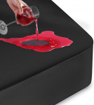 Veekindel madratsikaitse Super King voodile, Premium madratsikate, 180 x 200 cm, hingav, veekindel voodiplaat 30 cm s&uuml;gavate taskutega, kummist madratsikaitse, must