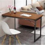 Schwebender, an der Wand montierter Klapp-Esstisch mit Klappblatt f&uuml;r das Home-Office, die Waschk&uuml;che oder die Garage. Zusammenklappbare Werkbank mit hochklappbarem Design (Farbe: D, suurus: