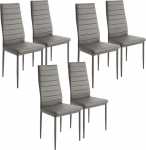 YIMING 6-osaline s&ouml;&ouml;gitoolide komplekt, s&ouml;&ouml;gitoolid, k&ouml;&ouml;gitoolid, metalljalad (Hall, 42 &times; 48 &times; 98 cm)