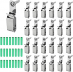 hankekaart 25 St&uuml;ck Lichterketten-Aufh&auml;nger-Haken, LED-Lichtstreifenhalter f&uuml;r 7 x 16 mm breite Streifen, Edelstahl-Kordel-Organizer zum Aufh&auml;ngen von Weihnachtslicht-Wand-Kabel-Lichterketten