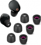 OPODEE Memory Foam Tips Sony WF-1000XM5 jaoks koos tolmuv&otilde;rguga, libisemiskindlad asendusk&otilde;rvaklapid T&otilde;elised juhtmevabad k&otilde;rvaklapid, sobivad laadimiskohvrisse, t&auml;iuslik m&uuml;rasummutus, 3 paari (XS, must)