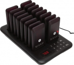 Traadita helistamiss&uuml;steem, restorani helisignalisatsioonis&uuml;steem 3 vibratsioonirežiimiga, 16 kutsungi 800 meetrit, 20H 250 mAh, kontaktivaba ootej&auml;rjekorras ootamine pika ulatusega, pizzeritele, kirikutele (EL)