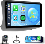 Roinvou 4+64G Android 15 autoraadio Toyota Vitz XP10 Yaris Space Echo 1999-2005 Carplay Android auto, 9-tolline autoraadio Incell puuteekraaniga GPS Bluetooth EQ WiFi RDS FM SWC tagurduskaameraga