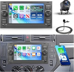 4G + 64G Android Autoradio Ford Focus Fiesta S-Max Mondeo Galaxy C-Max Connect 7-tolline traadita Carplay stereo koos Android auto GPS navigatsiooniga Mirror Link Bluetooth WiFi FM/RDS/EQ SWC tagumine vaade