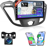 [2G + 64G] Androidi autoraadio Ford Transit Tourneo Custom 2013-2021 juhtmevaba Carplay ja Android Car, 9-tolline HD puuteekraaniga autoraadio GPS/WiFi/Bluetooth/EQ/FM RDS-iga