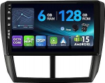 [6G + 128G, Octa-Core] - MSD autoradio Subaru Forester/Impreza (2007-2012) Android 15 GPS raadio CarPlay Android auto roolijuhtimispuldi Dual Band WiFi DSP DAB tagurduskaamera MIC 2 DIN 9-tolline 2 DIN 9-tolline