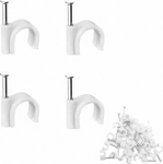 400 St&uuml;ck 4 mm, 6 mm, 8 mm, 10 mm, Kabelhalter, elektrische gro&szlig;e Drahtschienen-Management, 400 St&uuml;ck, Wei&szlig;