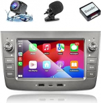 Autoraadio Alfa Romeo Mito (2008-2012) Android Car ja CarPlay juhtmevaba, Bluetooth autoraadio Android Stereo [2G+32G] koos tagurduskaamera/Mikrofon/CANbus BOX/USB port/WiFi/App Store'ga