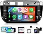 2G + 64G Androidi autoraadio Fiat Linea Punto Evo Line 2012-2015 traadita Carplay Android autole, 7-tolline puuteekraaniga autoraadio koos GPS WiFi Mirror Link Bluetooth FM/RDS EQ/SWC tagantvaate kaameraga