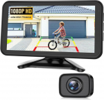 AUTO-VOX W12 traadita auto tagurduskaamera: 5-tolline LCD 1080P tagurduskaamera raadio toetab 2 kaamerat, tagurduskaamerad tagantj&auml;rele paigaldamine stabiilse signaaliga, IP69K veekindel, &ouml;ine n&auml;gemine autole, veoautole.