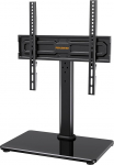 PERLEGEAR TV Stand Swivel for 24-60 Flat & Curved TVs up to 45 kg, TV Stands Height Adjustable & TV Stand Stable, Universal TV Stand Max. VESA 400 x 400 mm