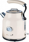 Korona Electric Kettle, Cream, 1.7 Litres, 2200 Watt, Limescale Filter, Steam Stop, Dry Protection, Hot Water, Tea and Coffee, 20666