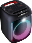 MAJESTIC FIRE 12 Bluetooth-k&otilde;lar, mitmev&auml;rvilised LED-tuled, USB/microSD/AUX-IN/MIC, juhtmega mikrofon, laetav aku, TWS, kandek&auml;epide