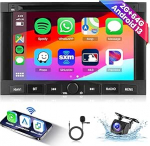 Hodozzy 2G 64G Android autoradio Peugeot 3008/5008 Citroen Berlingo Partner 2010-2016 koos Carplay Android autoga, 7-tolline puuteekraaniga autoraadio navigatsioon WiFi Bluetooth DSP FM/RDS raadio koos