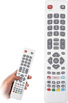 Sharp teleri kaugjuhtimispuldi jaoks Sharp teleri kaugjuhtimispult Sharp Aquos TV kaugjuhtimispuldi asenduspult, mis &uuml;hildub nutiteleriga