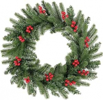 Kunstlik j&otilde;ulup&auml;rg, Uten 50cm j&otilde;ulup&auml;rg j&otilde;ulufestivaliks siseruumide v&auml;liskujunduseks Kodu esiuksele riputamiseks seinaaknale