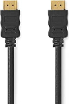 Kiire HDMI-kaabel Ethernetiga - HDMI pesa - HDMI pesa - 4K @ 60Hz - ARC - 18 Gbps - 10,0 m - &Uuml;mmargune - PVC - Must - Label