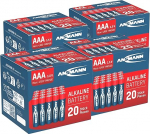 ANSMANN leelispatarei Micro AAA / LR03 1,5 V / Longlife leelispatarei s&auml;&auml;stupakendis praktilises hoiukarbis / 80 tk.